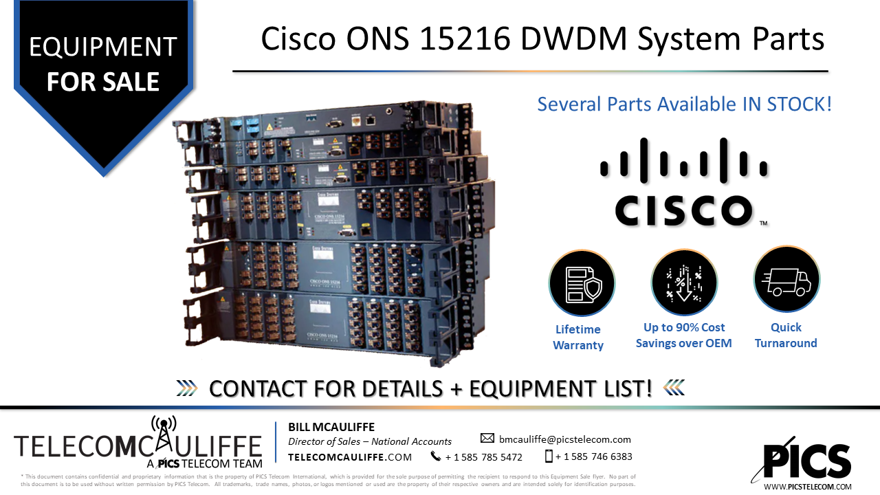 TELCOMCAULIFFE-PICS-Telecom-ForSale-Cisco ONS 15216