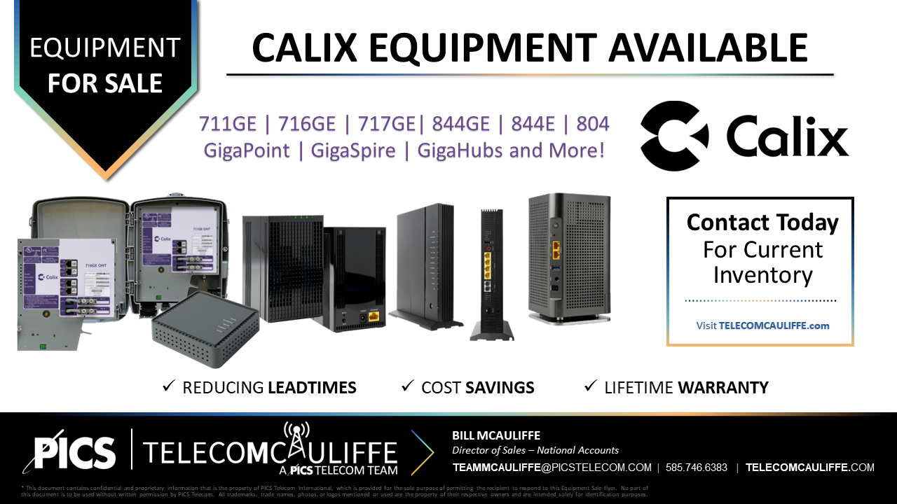 TELECOMCAULIFFE_PICS TELECOM_For Sale_Calix_GE-ONT-711-716-717-844-804-Gigapoint-GigaSPire-Gigahub