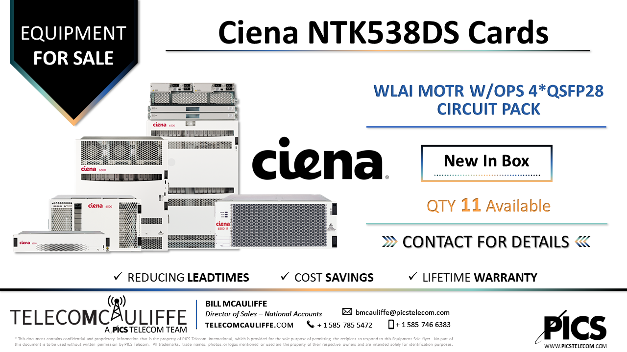 TELECOMCAULIFFE_PICS TELECOM_For Sale_Ciena-NTK538DS -WOWUBFLEAA